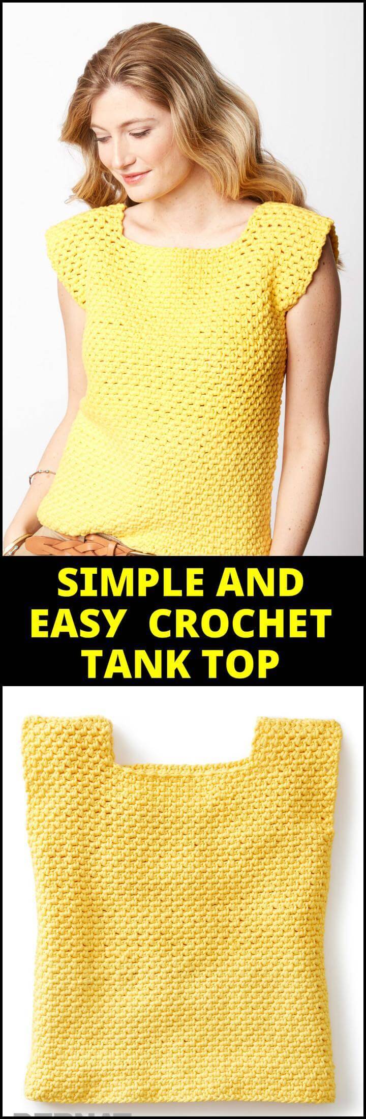 Simple and Easy Crochet Tank Top
